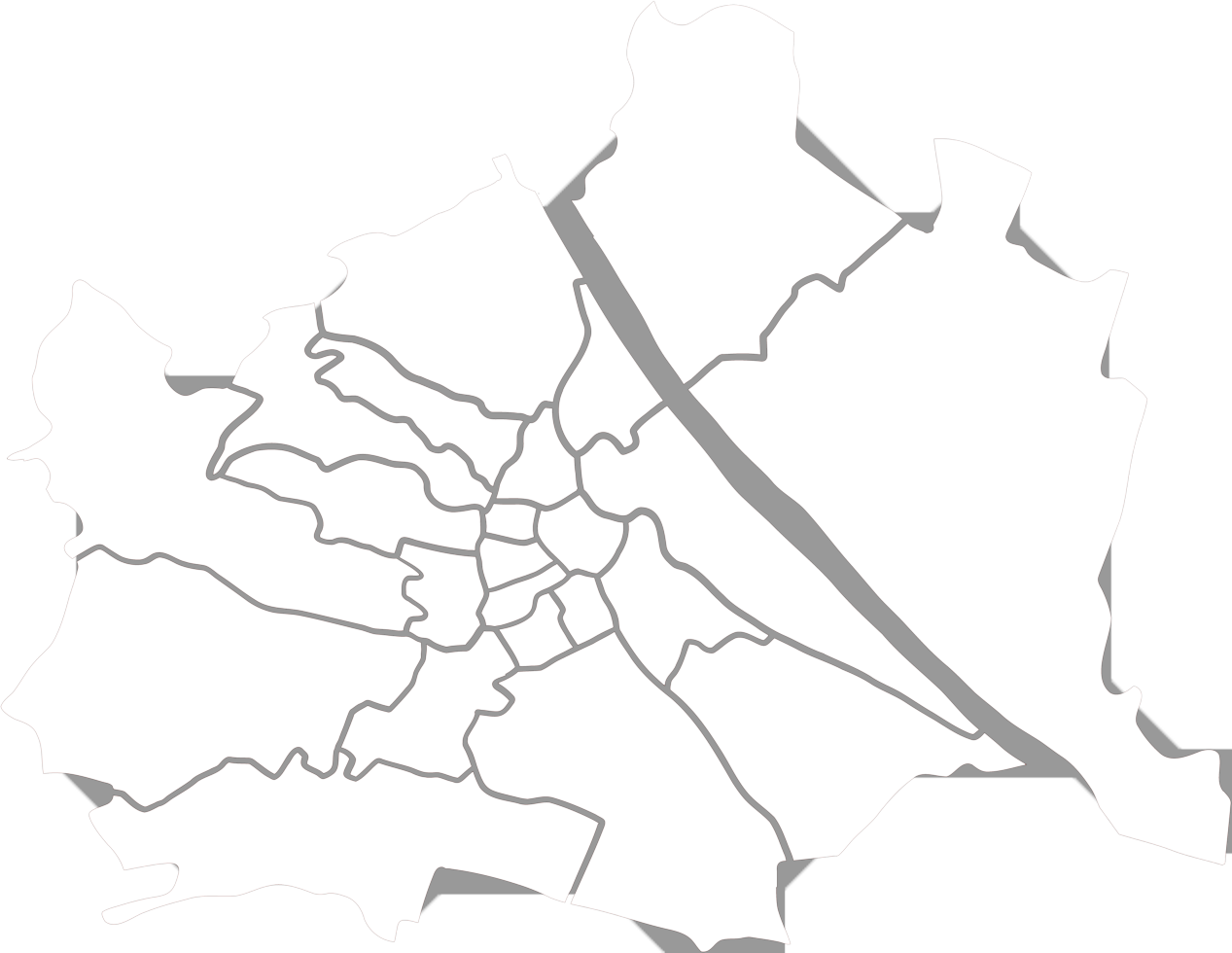 Mapa de distritos de Viena